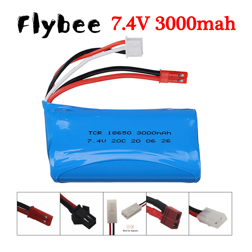Drone Battery Li-Ion - 7.4 V 3000 MAh 18650 Baterai