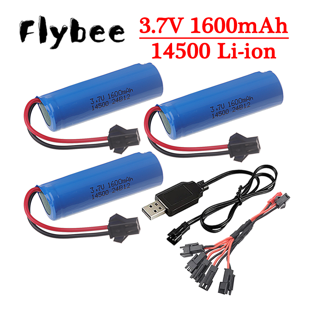 Drone Battery Li-Ion - Baterai Lipo 3.7v 14500 1600mAh asli