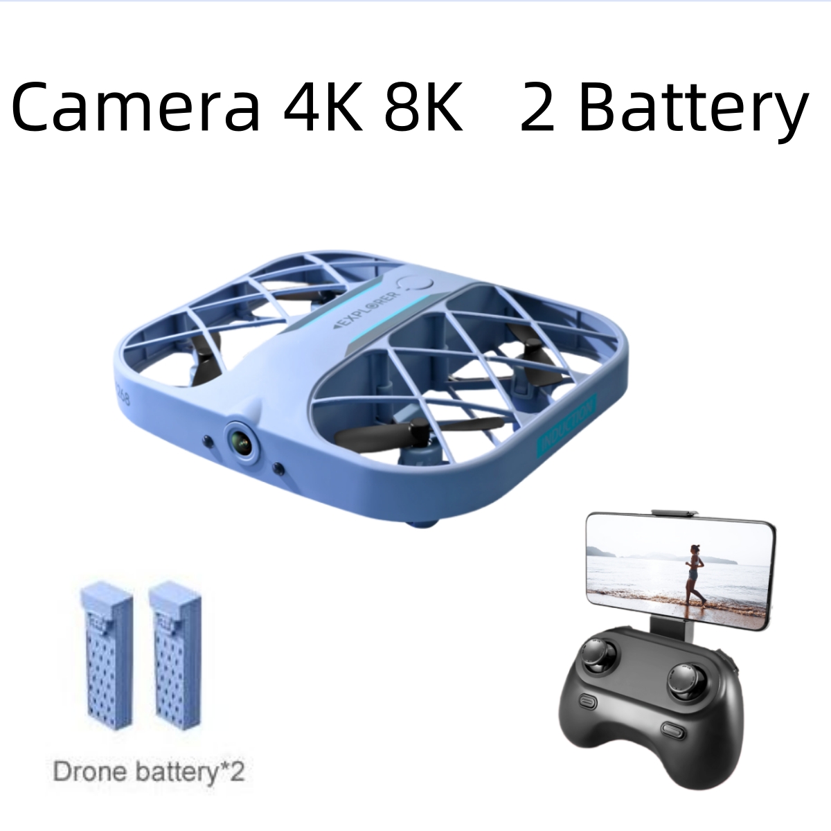 Drone Battery Case - JJRC H107 FPV RC Drone dengan