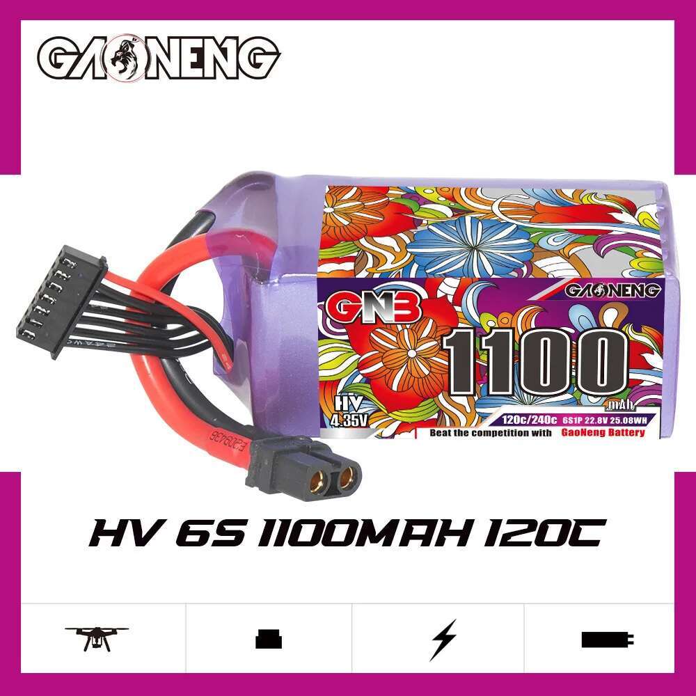 2 Buah Baterai Lipo GNB 6S 22. - Drone Battery 6S ulasan dan harga