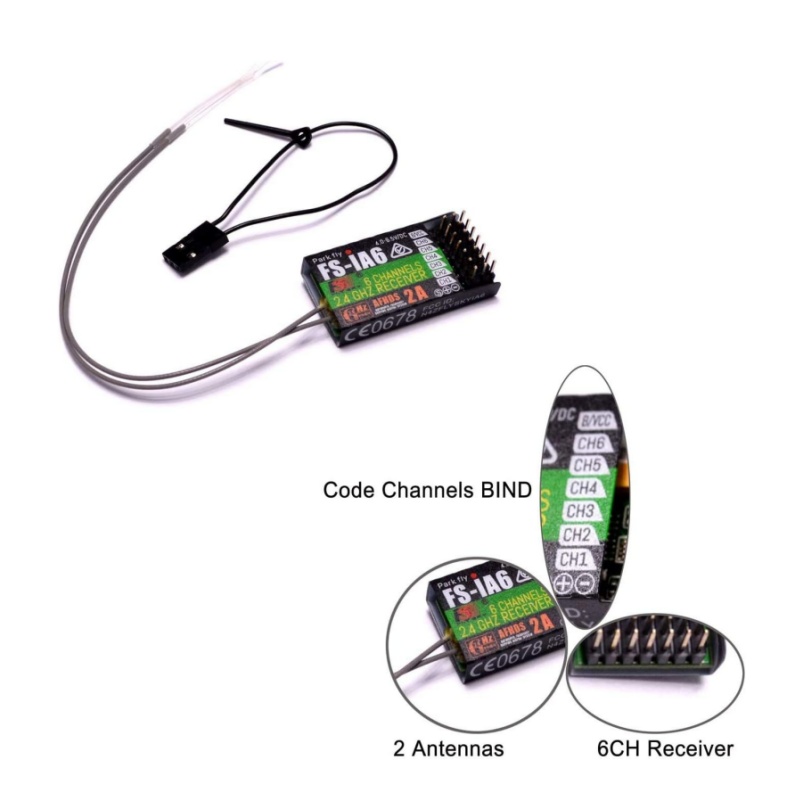 Flysky FS-IA6 Receiver 6CH Dua - Drone Battery Plate ulasan dan harga