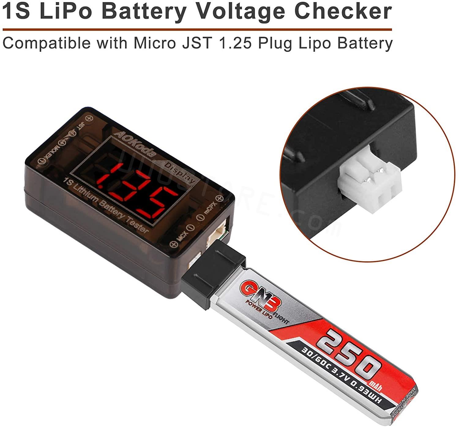 AOKoda AOK-041 1S Penguji Tega - Drone Battery Voltage Checker ulasan dan harga