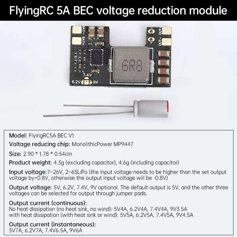 FlyingRC 5A BEC Modul Regulato - Drone Battery 6S ulasan dan harga