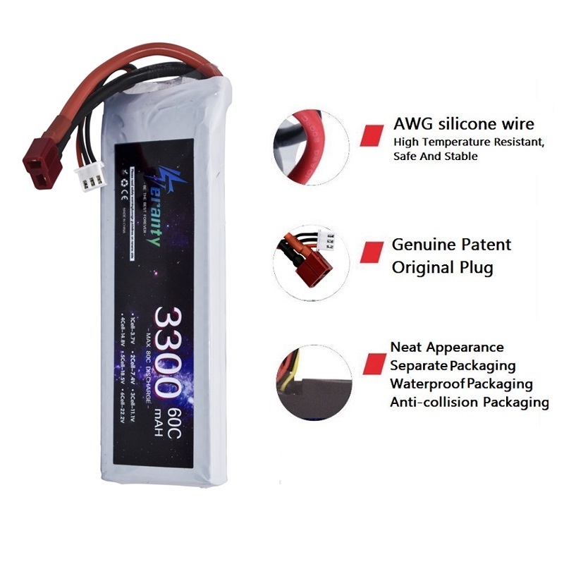 2S 7.4V baterai LiPo 3300mAh 6 - Drone Battery Connector ulasan dan harga