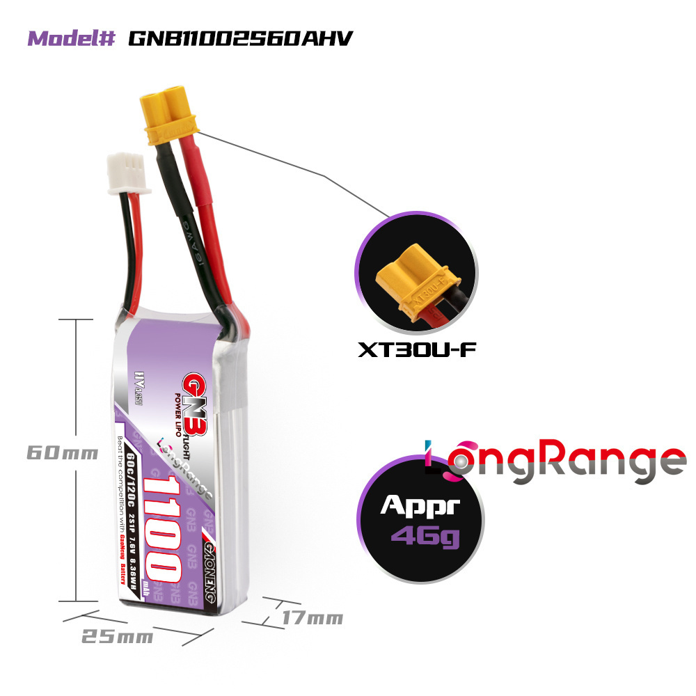 GNB Drone balap panjang, suku  - Drone Battery Connector ulasan dan harga