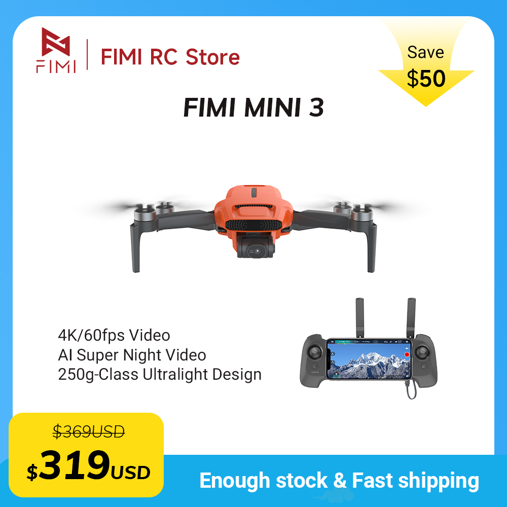 FIMI MINI 3 Drone Kamera 4K 60 - Drone Battery Smart ulasan dan harga