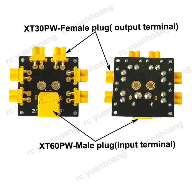 1 Buah XT30PW-Female Power Dis - Drone Battery Parallel Board ulasan dan harga